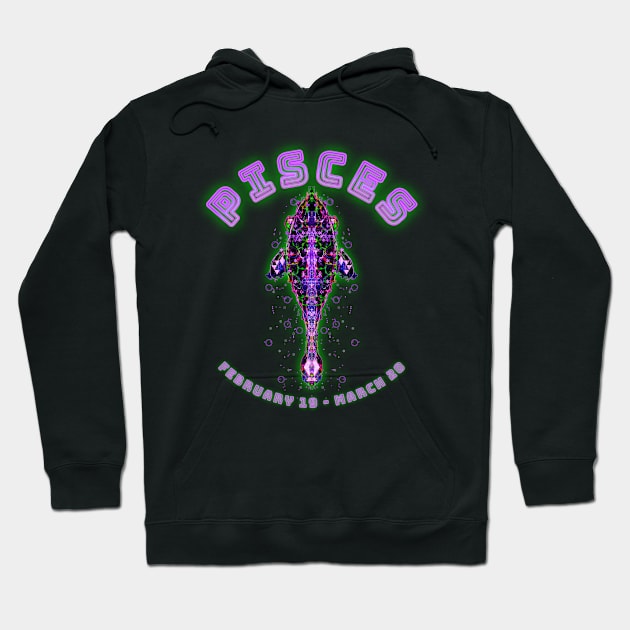 Pisces 6b Purple Hoodie by Boogie 72